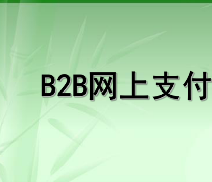 B2B线上支付